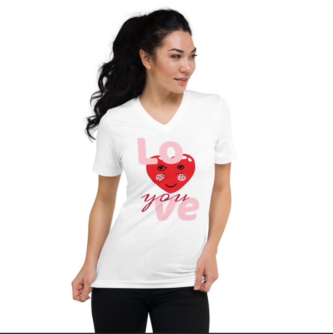 LOVE you Short Sleeve V-Neck T-Shirt