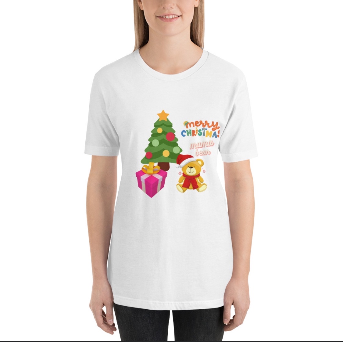 Mama Bear Christmas Short-Sleeve T-Shirt
